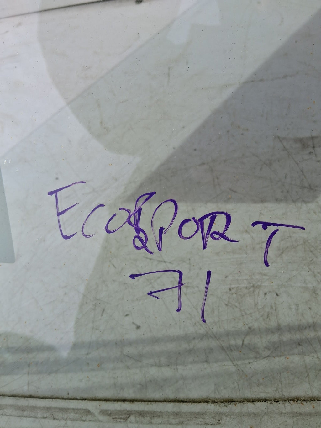 2021 FORD ECOSPORT 71 OSR REAR OFF DRIVER RIGHT SIDE DOOR WINDOW GLASS 43R00049