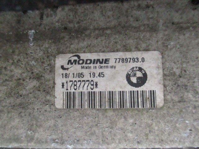 2005 BMW 3 SERIES E46 2.0 DIESEL INTERCOOLER RADIATOR 1787779