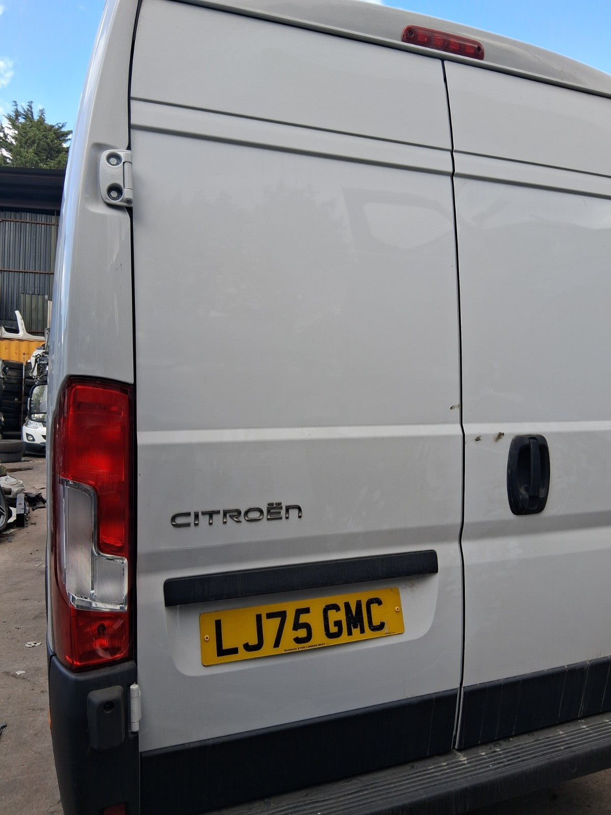 2025 CITROEN RELAY MK3 NSR PASSENGER SIDE REAR COMPLETE DOOR WHITE