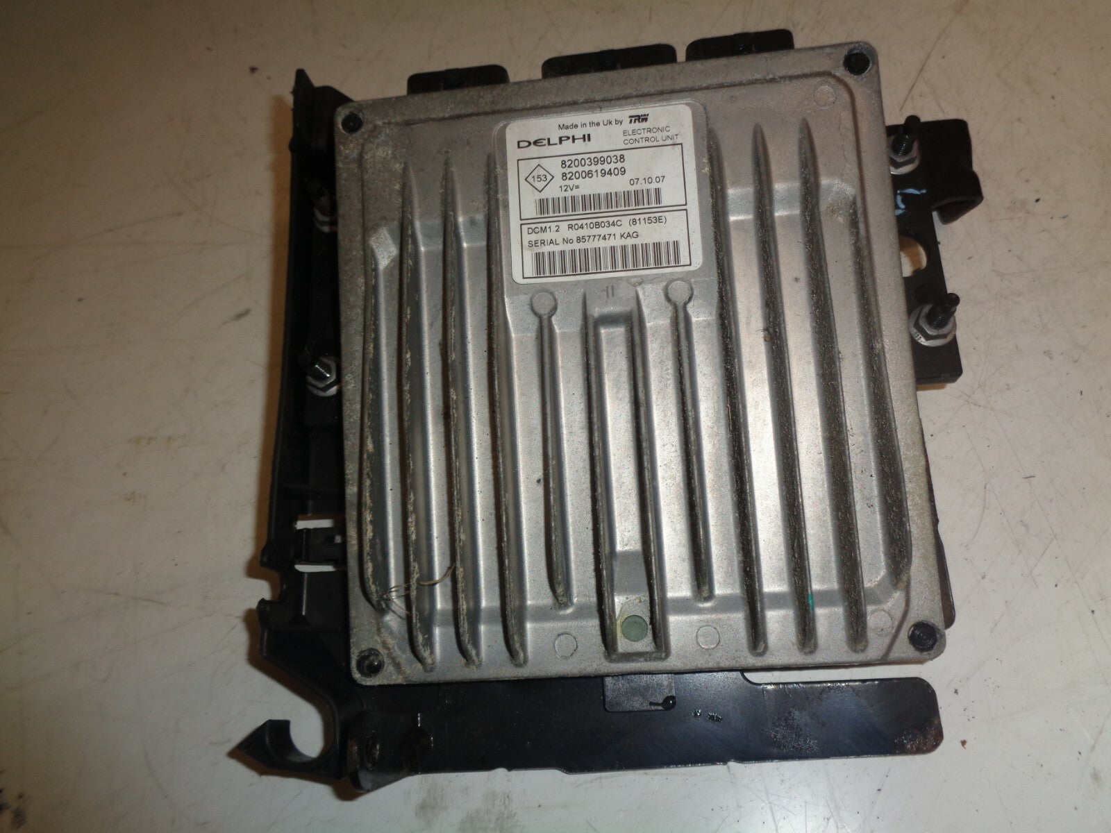 RENAULT MEGANE 2007 MK2 ECU ENGINE CONTROL MODULE 8200619409
