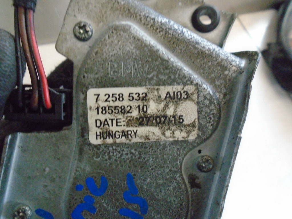 BMW 1 SERIES 2015 F20 F21 REAR WIPER MOTOR 7258532