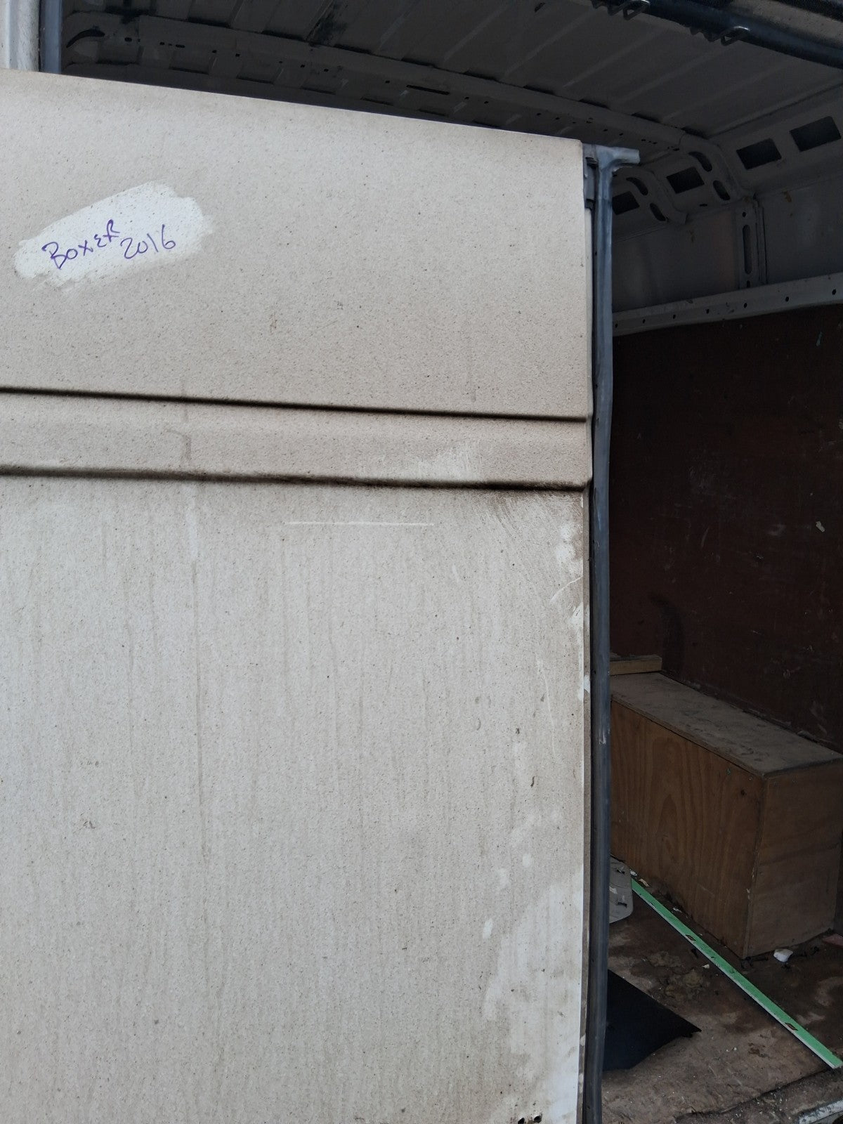 2016 PEUGEOT BOXER MK3 NSR PASSENGER SIDE REAR LEFT COMPLETE DOOR WHITE