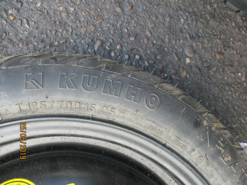 CHEVROLET LACETTI 4 STUD 15 INCH SPACE SAVER WHEEL KUMHO 125/70 R15