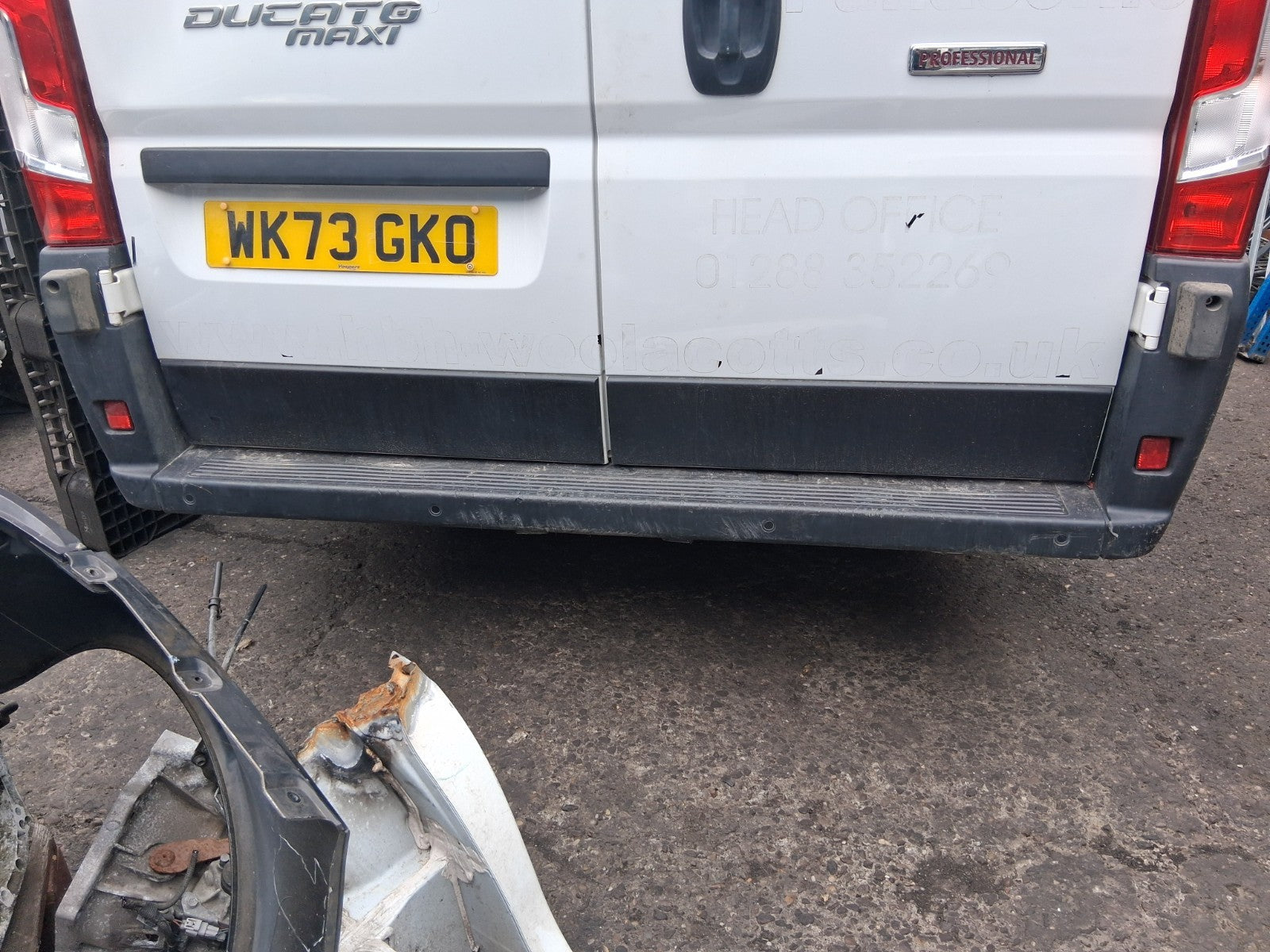 2023 FIAT DUCATO MK3 REAR BUMPER COMPLETE WITH PDC SENSOR