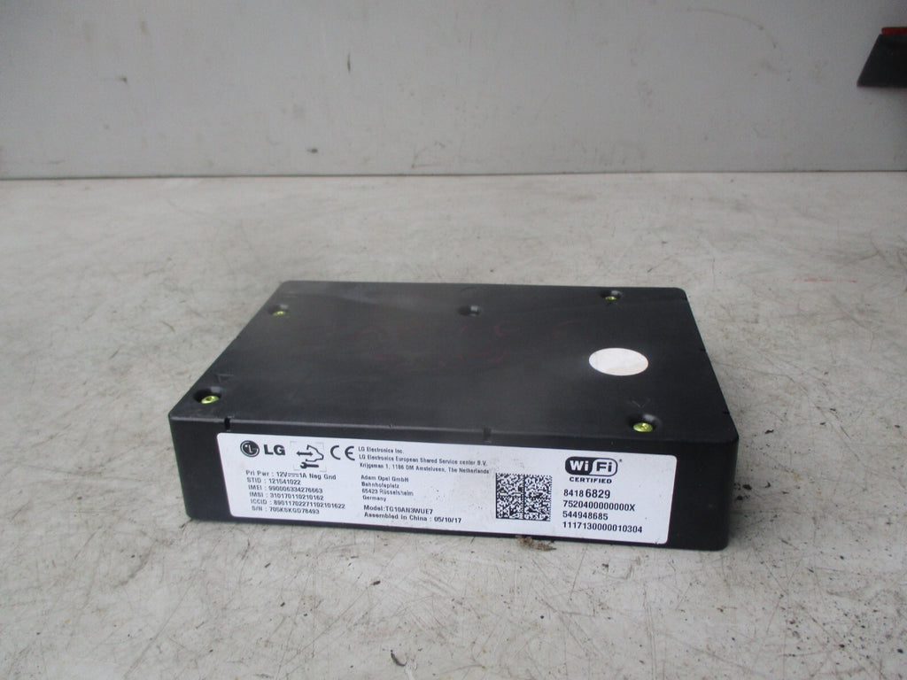 VAUXHALL ZAFIRA C 2016 WIFI HOTSPOT CONTROL UNIT ECU 84186829