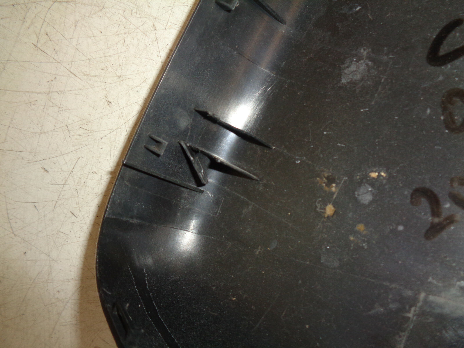 VW VOLKSWAGEN CADDY 2016 OS DRIVER SIDE WING MIRROR COVER 7E2857528 DAMAGED