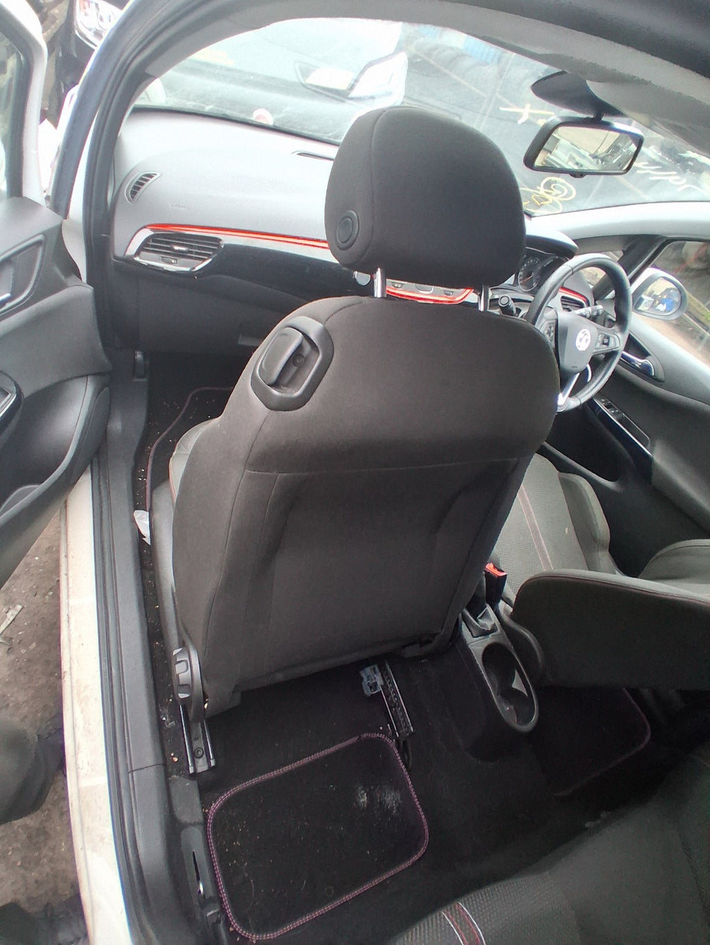 2019 VAUXHALL CORSA E 3 DOOR NS PASSENGER SIDE COMPLETE SEAT FABRIC