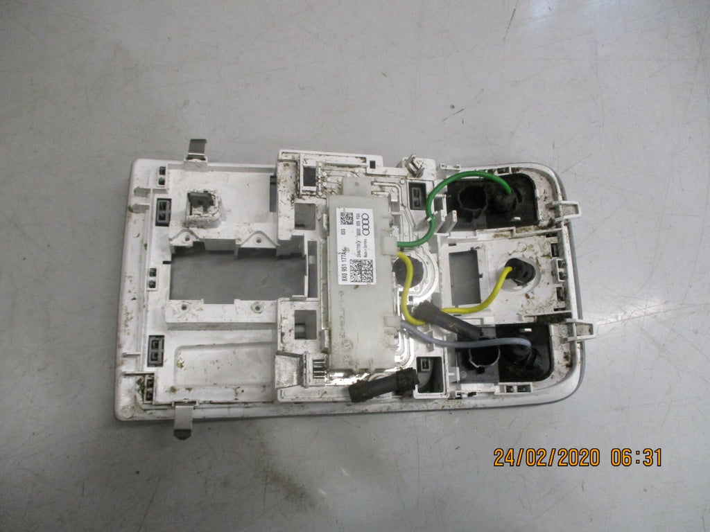 AUDI A1 MK1 8X 2017 3 DOOR INTERIOR READING MAP ROOF COURTESY LIGHT 8X0951177A