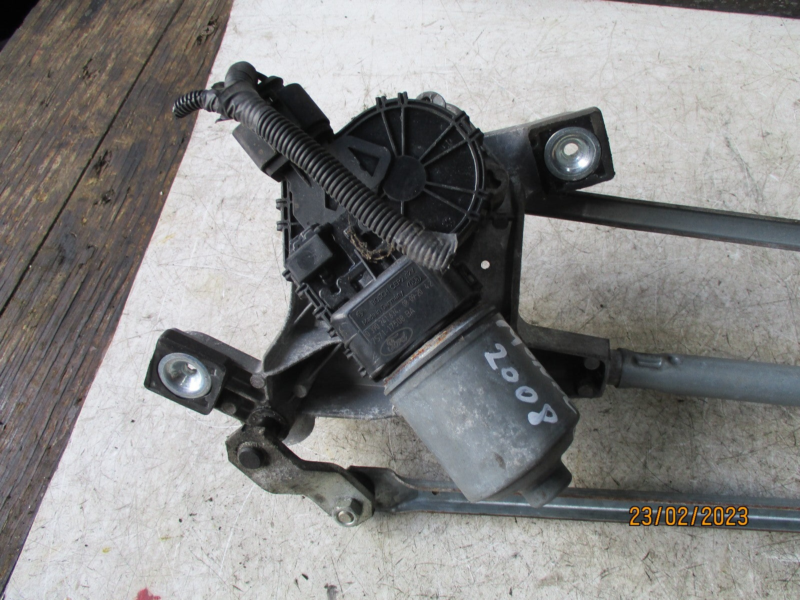 FORD MONDEO MK4 2008 FRONT WIPER MOTOR & LINKAGE 7S7117K484