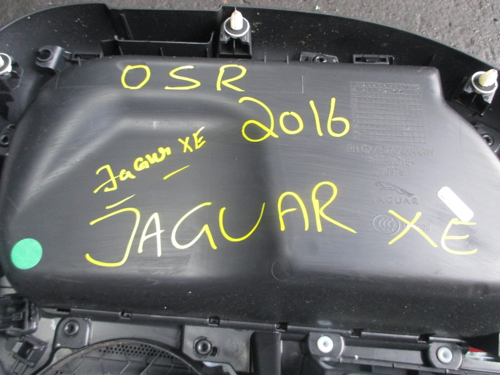 JAGUAR XE X760 2016 OSR DRIVER SIDE REAR DOOR CARD GX7327406AAW