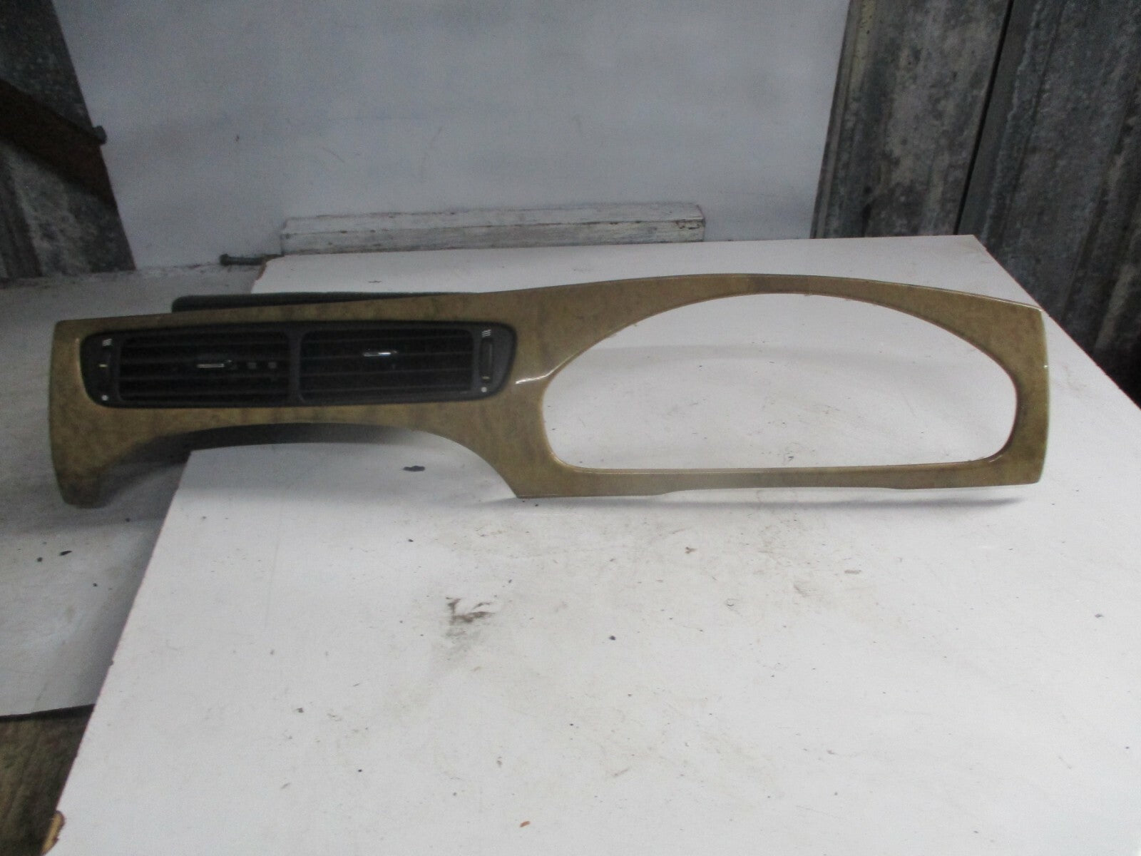 JAGUAR X TYPE 2004 CENTRE AIR VENT SURROUND TRIM LIGHT WOOD GRAIN 1X436770AM