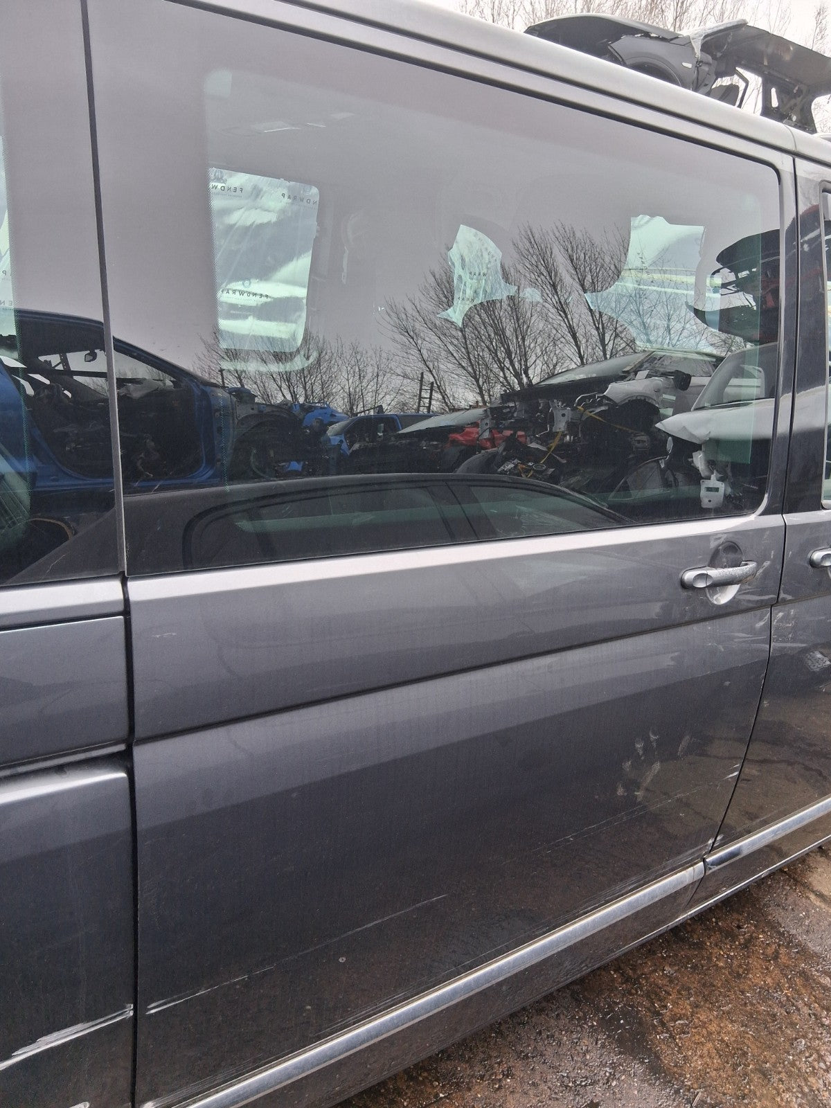 2023 VOLKSWAGEN CARAVELLE T6.1 COMPLETE DRIVER SIDE RIGHT SLIDING DOOR GREY
