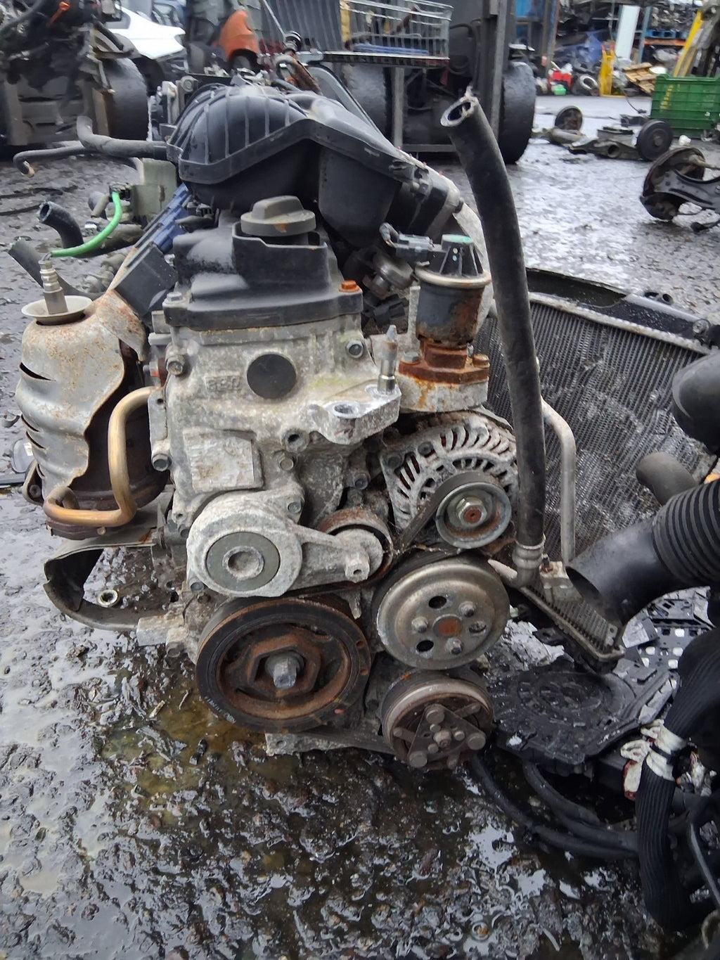 2007 HONDA JAZZ MK3 1.3 PETROL COMPLETE ENGINE WITH PUMPS INJECTORS L13Z1