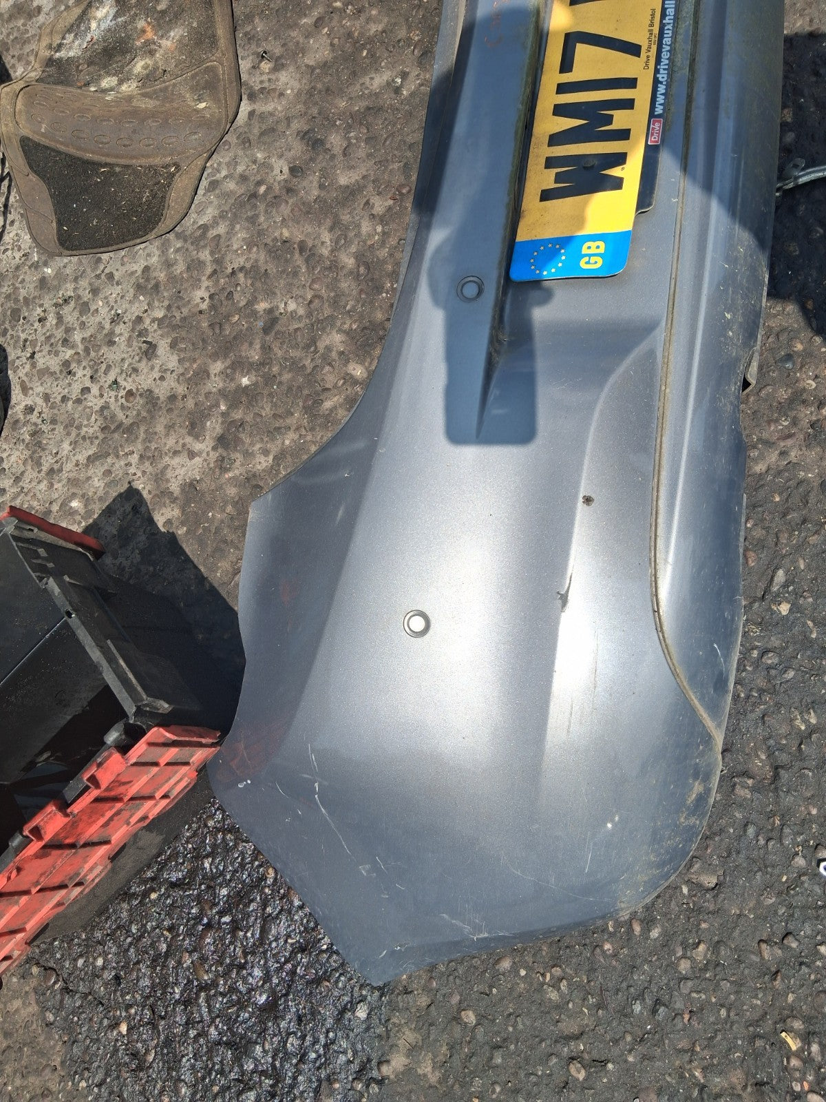 2017 VAUXHALL CORSA E 3 DOOR COMPLETE REAR BUMPER SILVER METALLIC 176