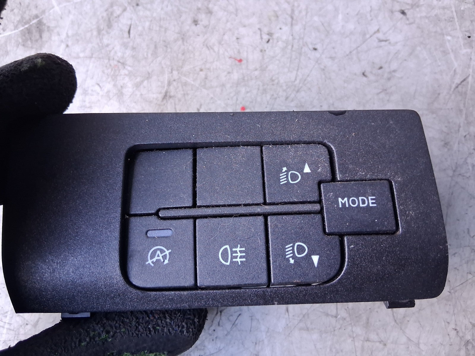 2021 PEUGEOT BOXER MK3 HEADLIGHT ADJUSTER CONTROL SWITCH 07355860760