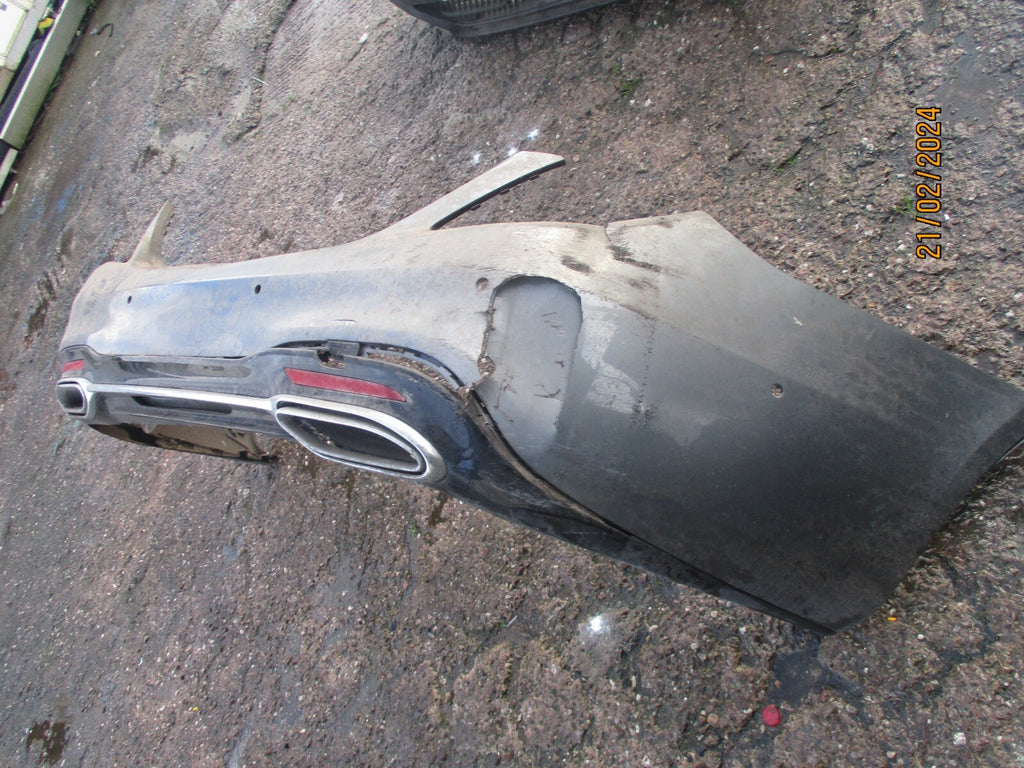 MERCEDES BENZ S CLASS W222 2017 REAR BUMPER DIFFUSER GREY DAMAGED