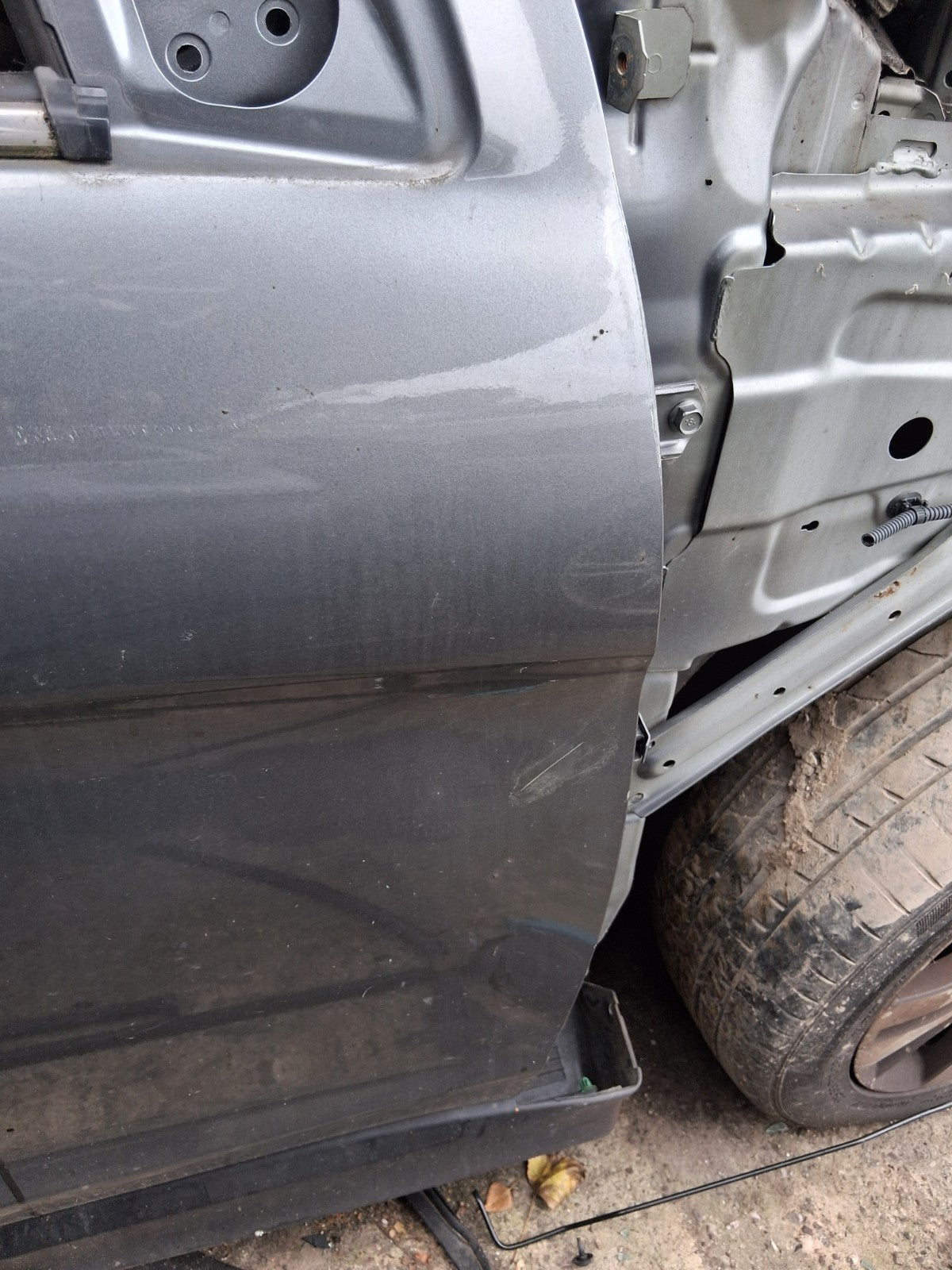 2020 MITSUBISHI ASX OSF DRIVER SIDE FRONT BARE DOOR SHELL TITANIUM GREY METALLIC