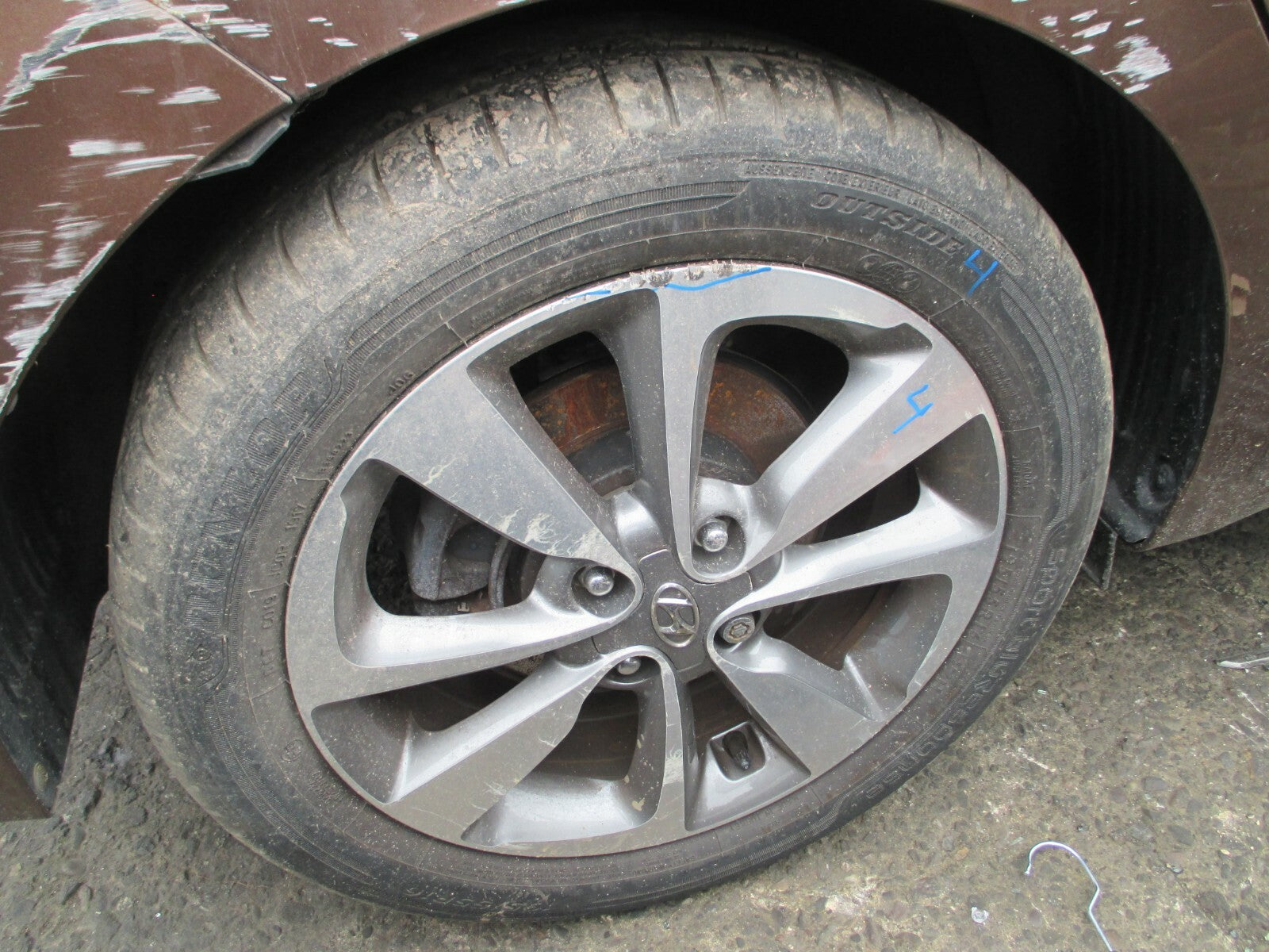 HYUNDAI i20 2015 - 18 WHEEL AND TYRE 195 55 16 16 INCH