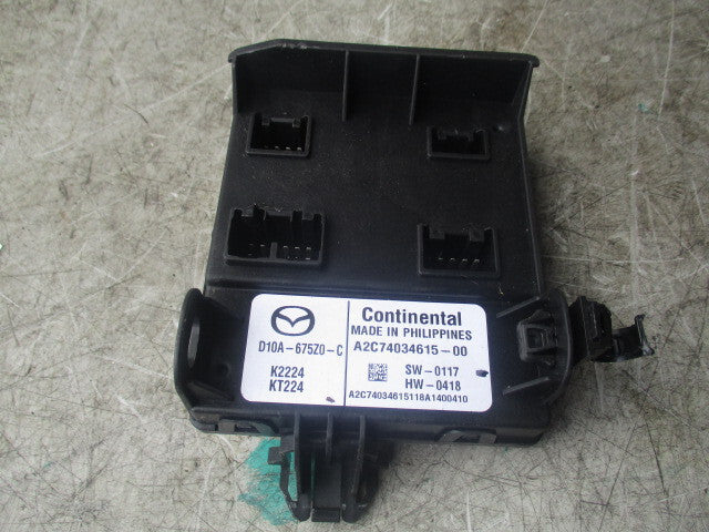 2019 MAZDA 2 MK4 1.5 PETROL COMFORT CONTROL MODULE UNIT D10A675Z0