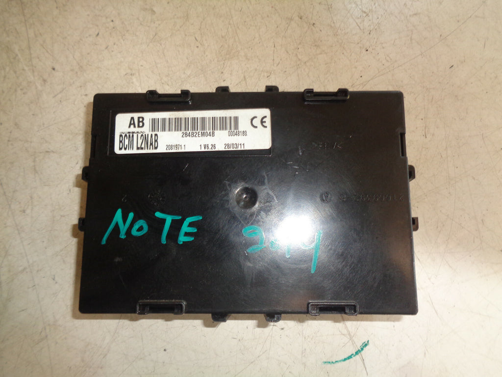 NISSAN NOTE 2011 E11 CONVIENCE MODULE UNIT 284B2EM04B