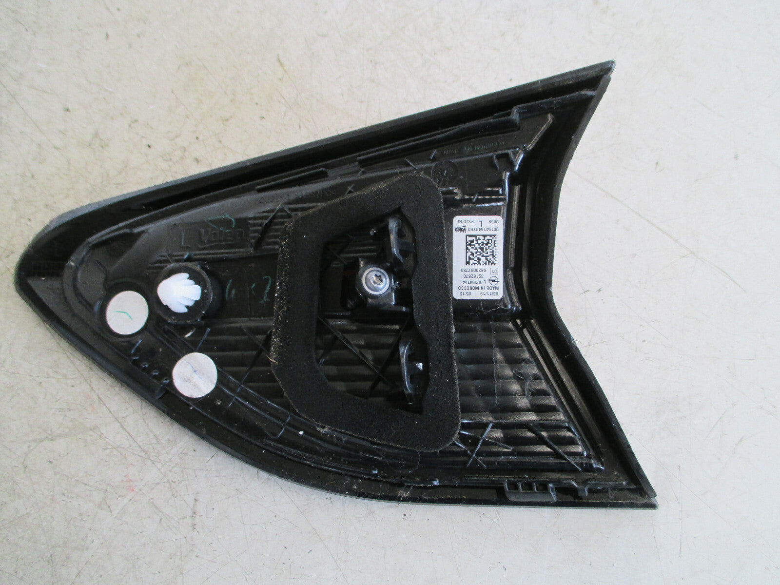VAUXHALL CORSA F 2020 NSR PASSENGER REAR INNER BOOTLID TAIL LIGHT 9830097780
