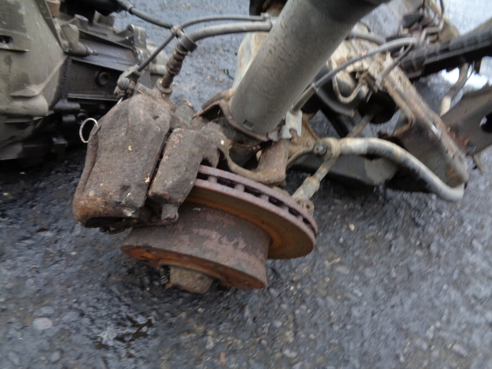 VW VOLKSWAGEN LT 35 2006 COMPLETE FRONT AXLE SUB FRAME CRADLE HUB DISC RACK