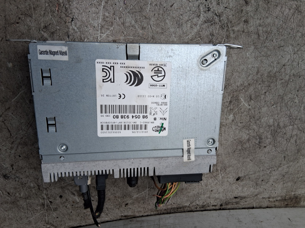 2012 PEUGEOT 208 MULTIMEDIA RADIO CD PLAYER HEAD UNIT 9805493880