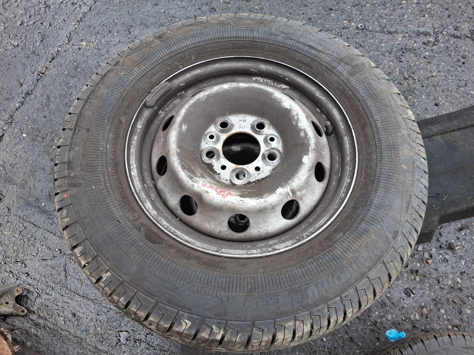 2024 FIAT DUCATO MK3 15 INCH STEEL WHEEL WITH TYRE 215/70R15