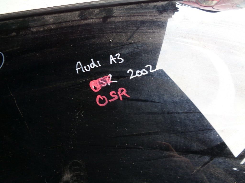 AUDI A3 2002 3 DOOR OSR DRIVER SIDE REAR WINDOW GLASS