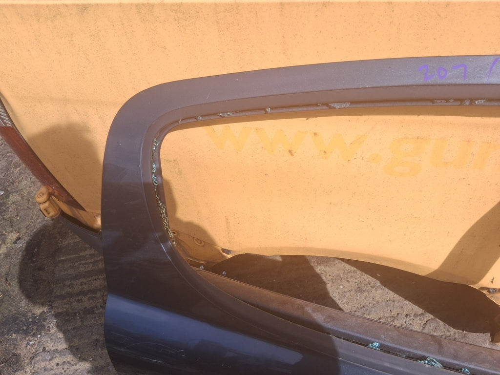 2010 PEUGEOT 207 HATCHBACK OSR DRIVER SIDE REAR DOOR GREY