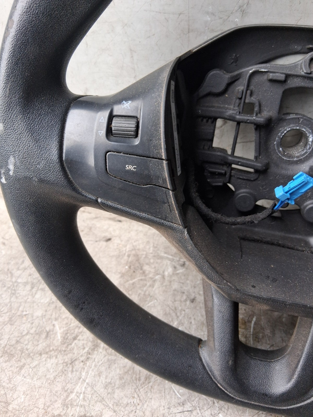 2012 PEUGEOT 208 MULTIFUNCTIONAL STEERING WHEEL BLACK 96750123ZD
