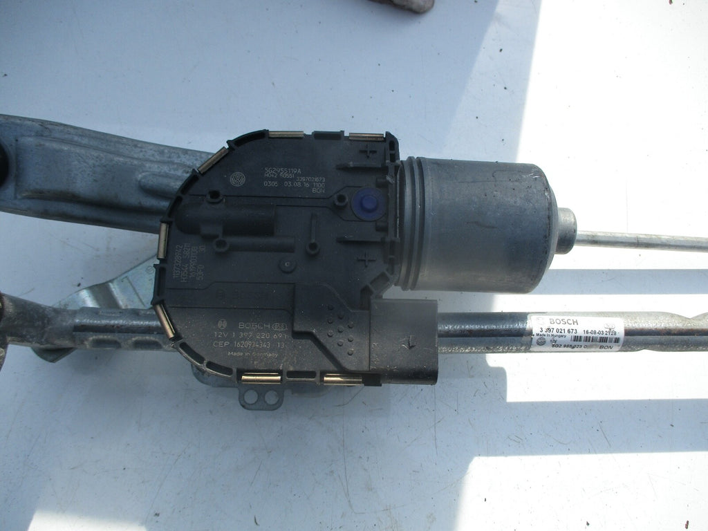 VW VOLKSWAGEN GOLF 2017 MK7 FRONT WIPER MOTOR MECHANISM AND LINKAGE 5G2955119A