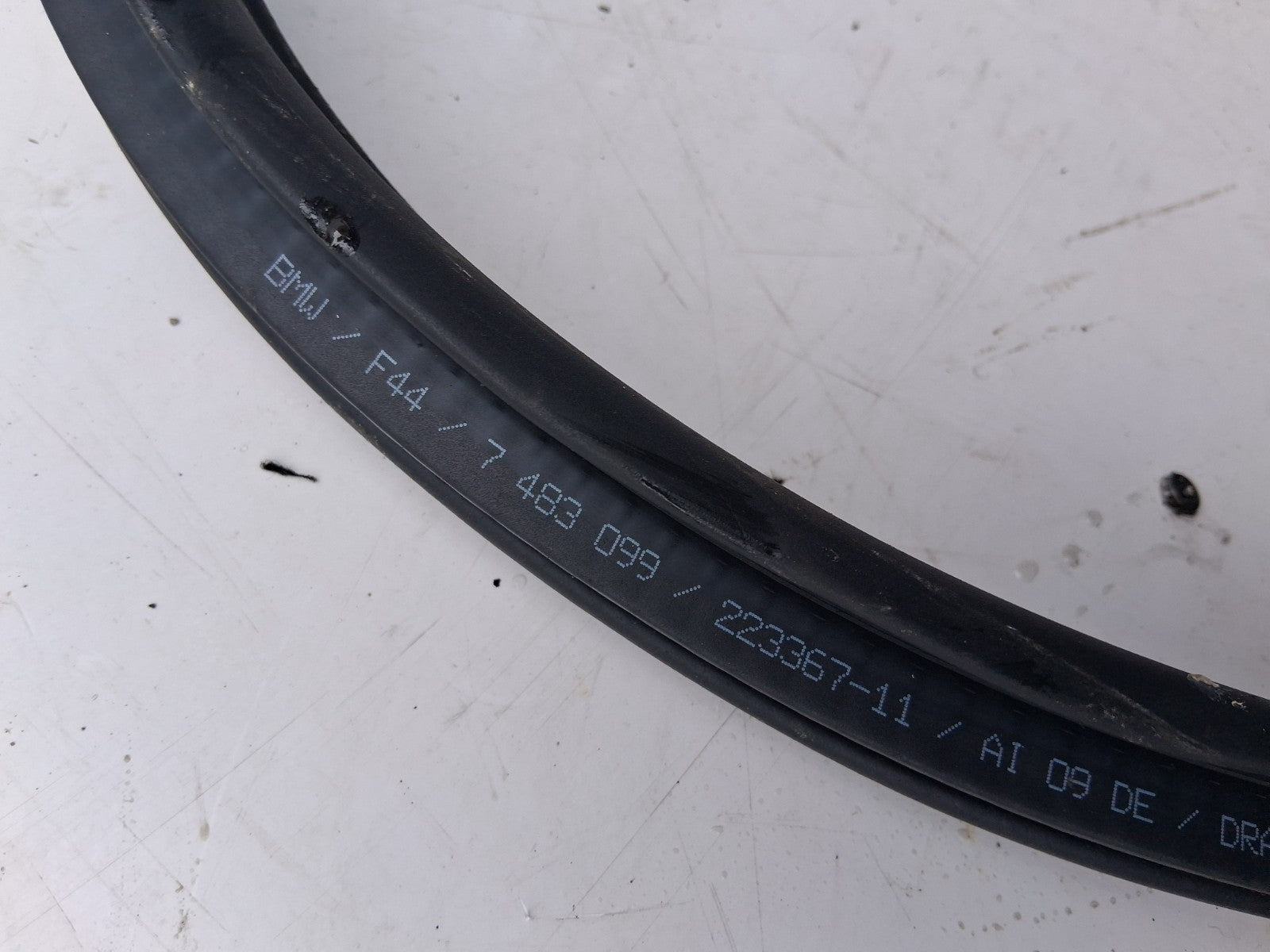 2024 BMW 2 SERIES F44 COUPE NSR PASSENGER REAR LEFT DOOR RUBBER SEAL 223367