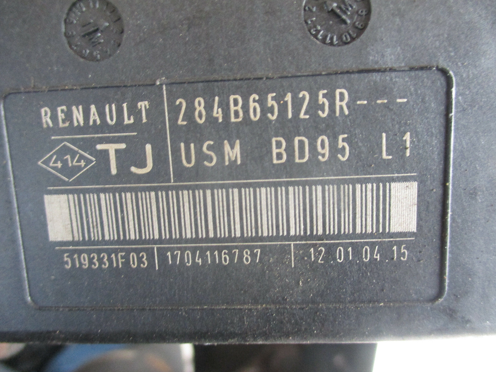 RENAULT MEGANE 1.5 DCI BCM BODY CONTROL MODULE 284B65125R
