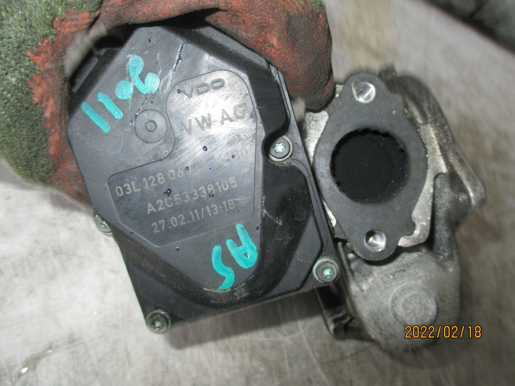 AUDI A5 8T 2011 2.0 TDI DIESEL THROTTLE BODY EGR VALVE 03L28063E 03L131501K