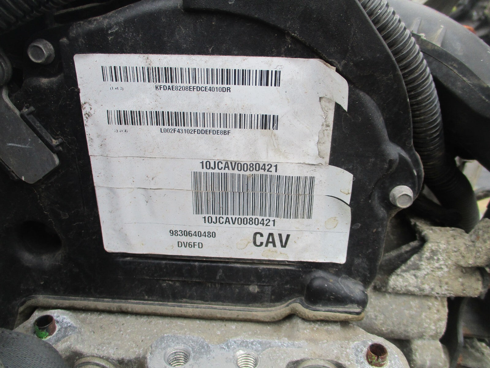 2019 VAUXHALL COMBO 1.6 DIESEL ENGINE BARE WITH PUMP & INJECTORS BHX B16DT