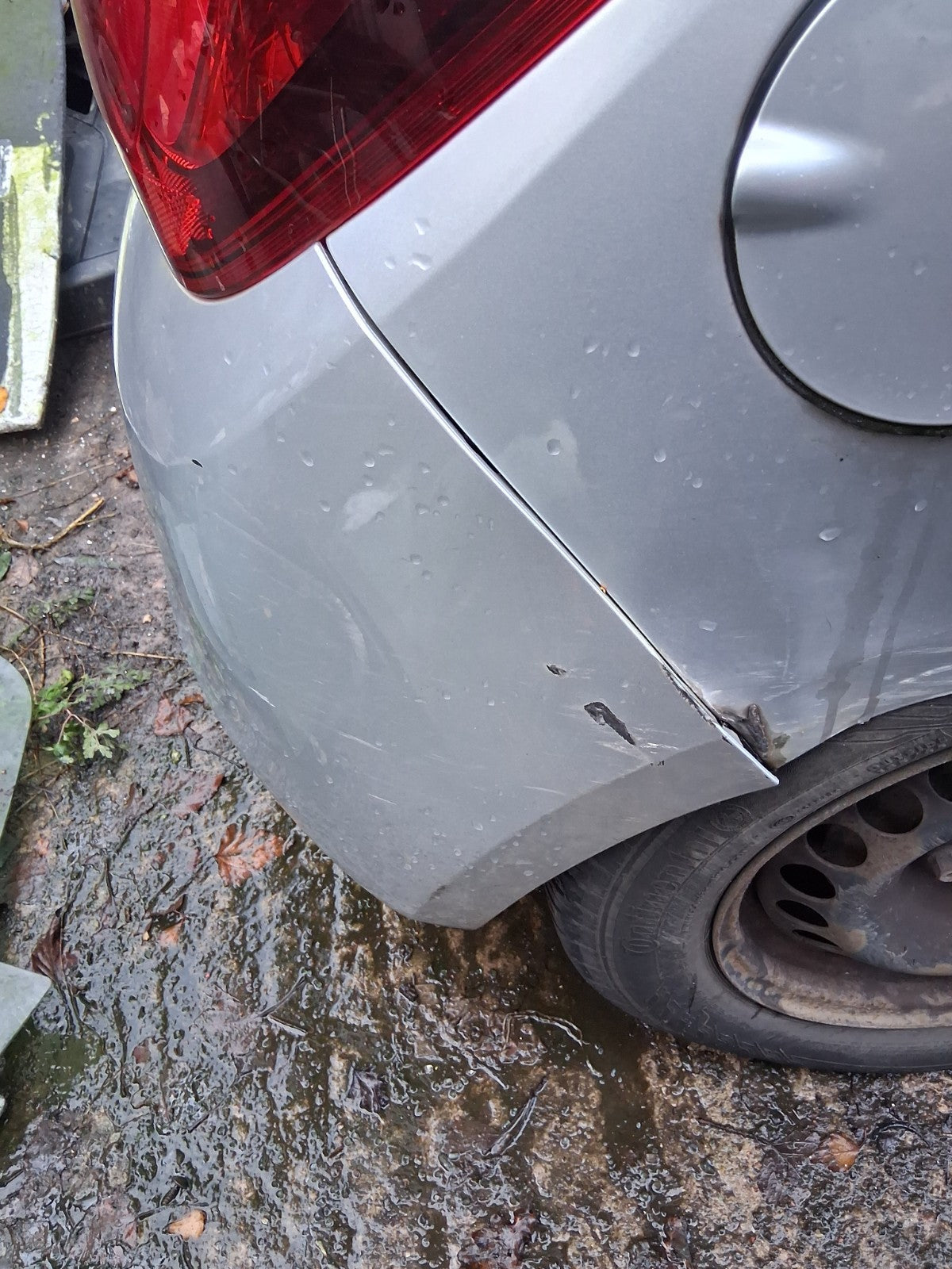 2018 VAUXHALL CORSA E 3 DOOR CORSA VAN COMPLETE REAR BUMPER WITH SENSORS SILVER