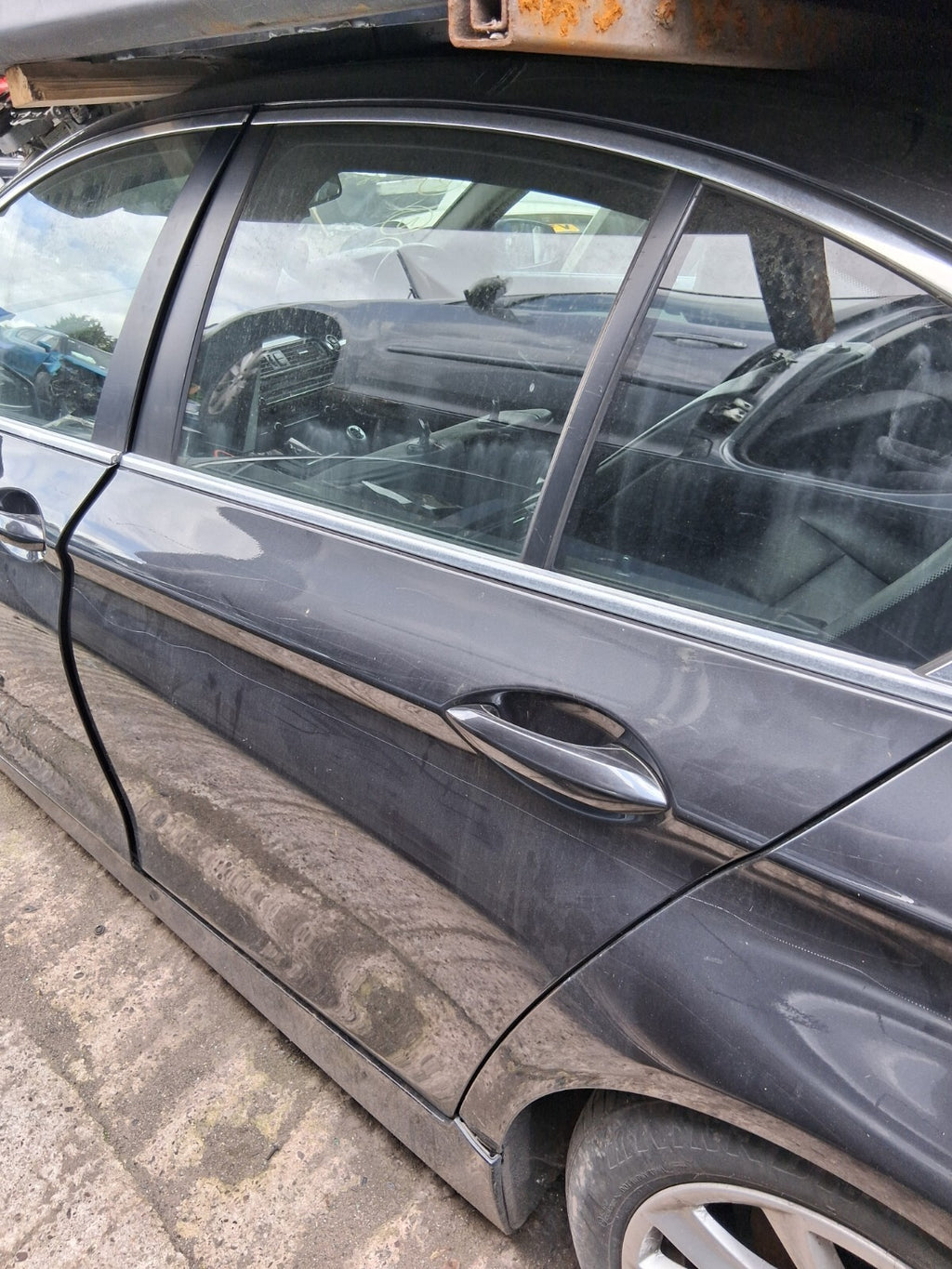2012 BMW 5 SERIES F10 NSR PASSENGER SIDE REAR COMPLETE DOOR SOPHISTO GREY II