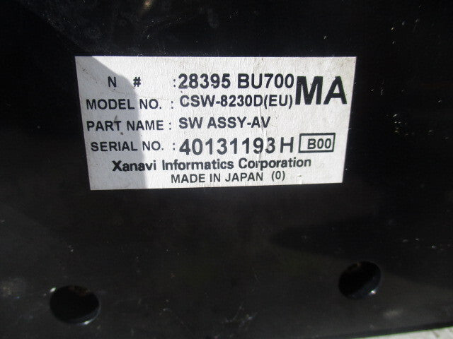 2005 NISSAN ALMERA HEATER RADIO CONTROL SWITCH PANEL 28395BU700