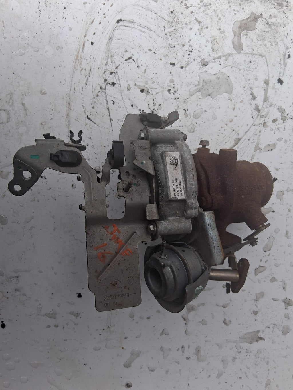 NISSAN JUKE 2016 DIESEL TURBOCHARGER 8013740003