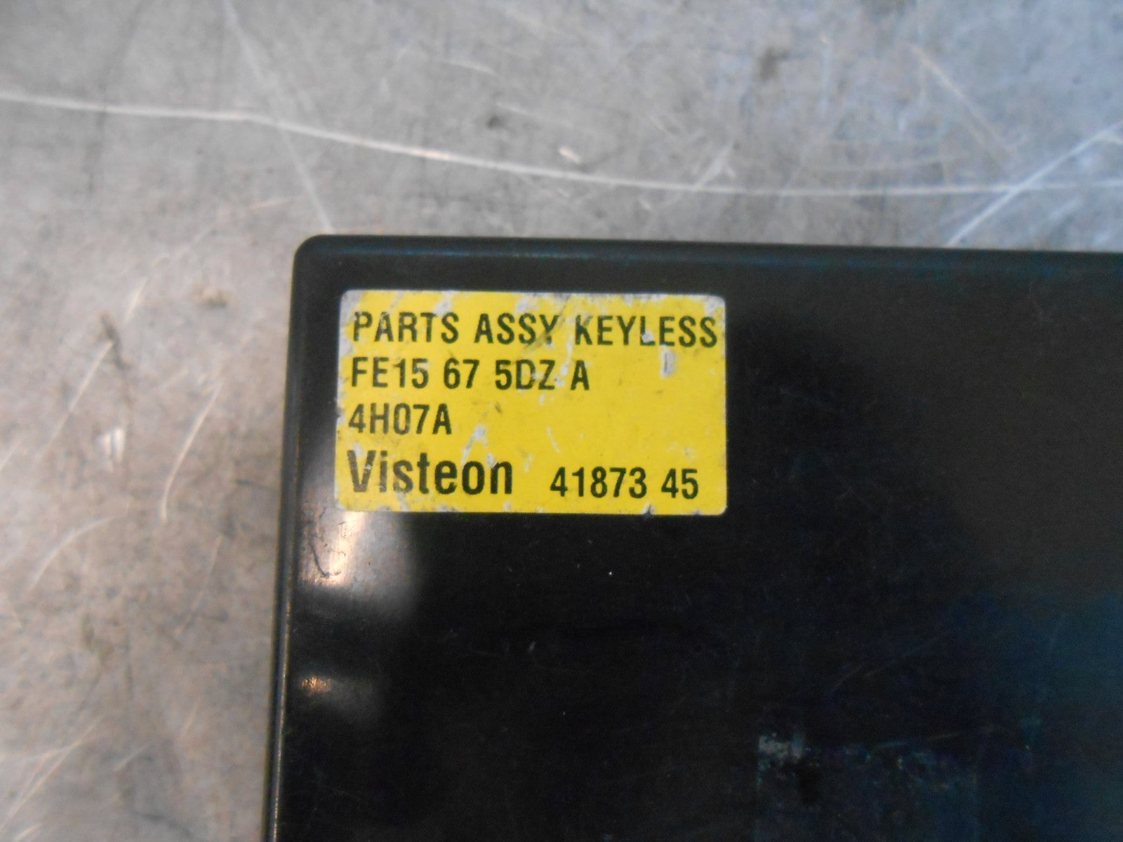MAZDA RX8 SE17 COUPE 2006 KEYLESS ENTRY CONTROL MODULE ECU FE15675DZA