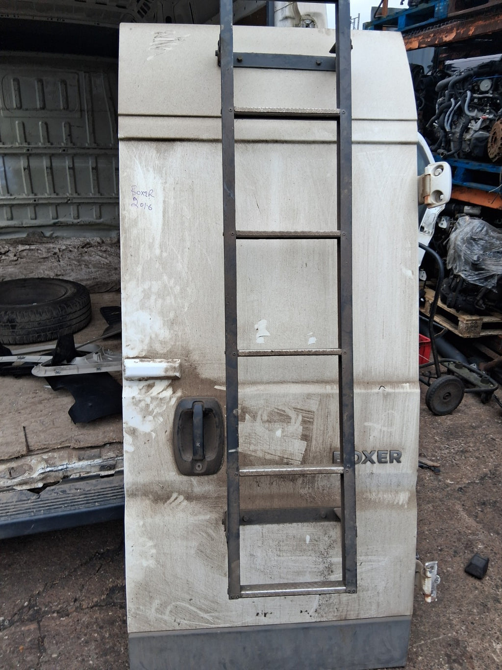 2016 PEUGEOT BOXER MK3 OSR DRIVER SIDE REAR RIGHT COMPLETE DOOR WHITE