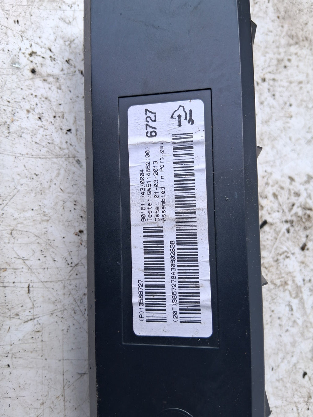 2013 VAUXHALL ASTRA J ECU HEATER CONTROL MODULE 13586727