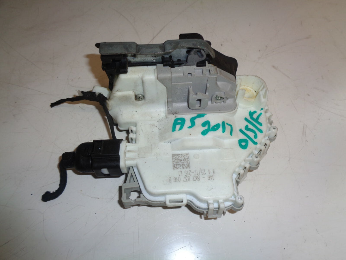 AUDI A5 2017 8W6 5 DOOR OSF DRIVER SIDE FRONT DOOR LOCK MECHANISM 8X2837015B