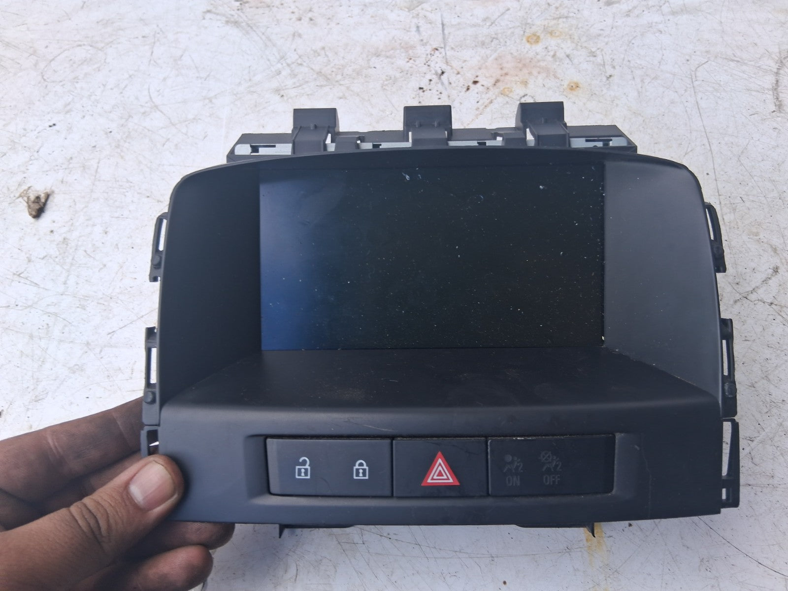 2013 VAUXHALL ASTRA J LCD SCREEN DISPLAY HEAD UNIT 95196687