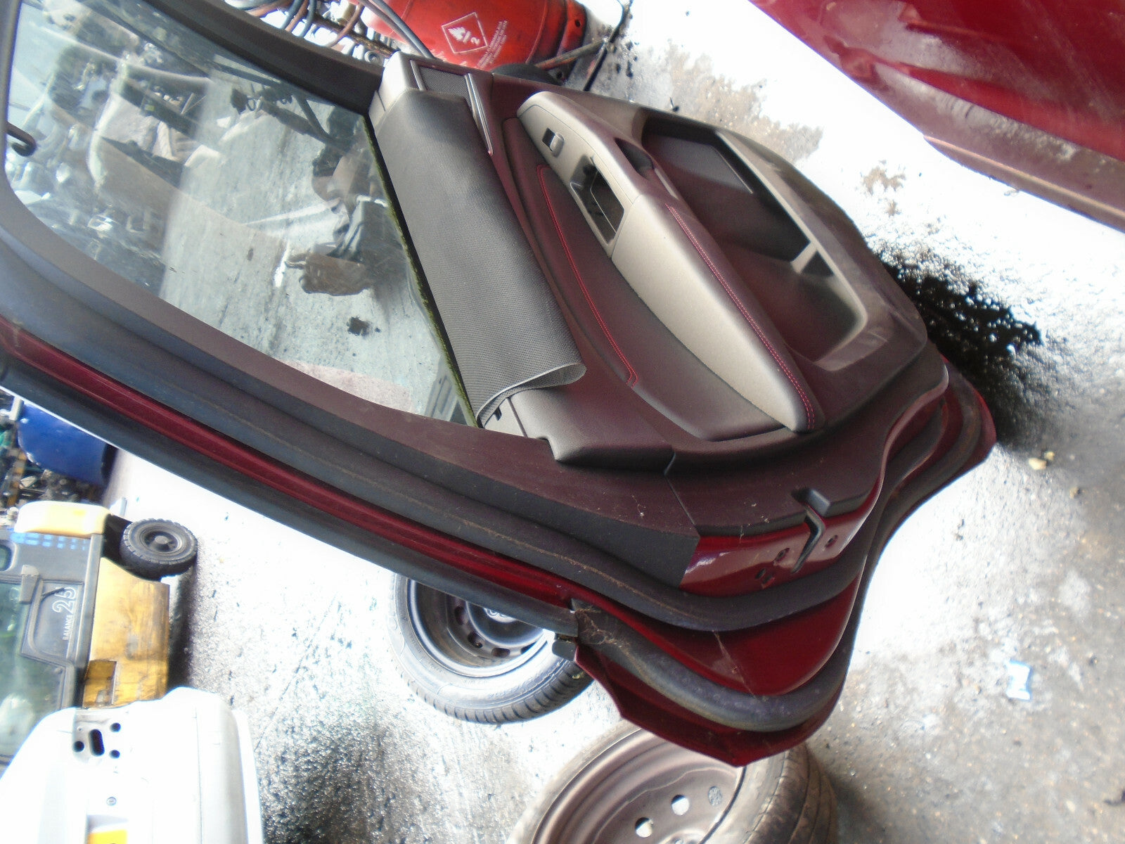 FORD S MAX MK2 2018 NSR PASSENGER SIDE REAR DOOR BARE DAMAGED RED