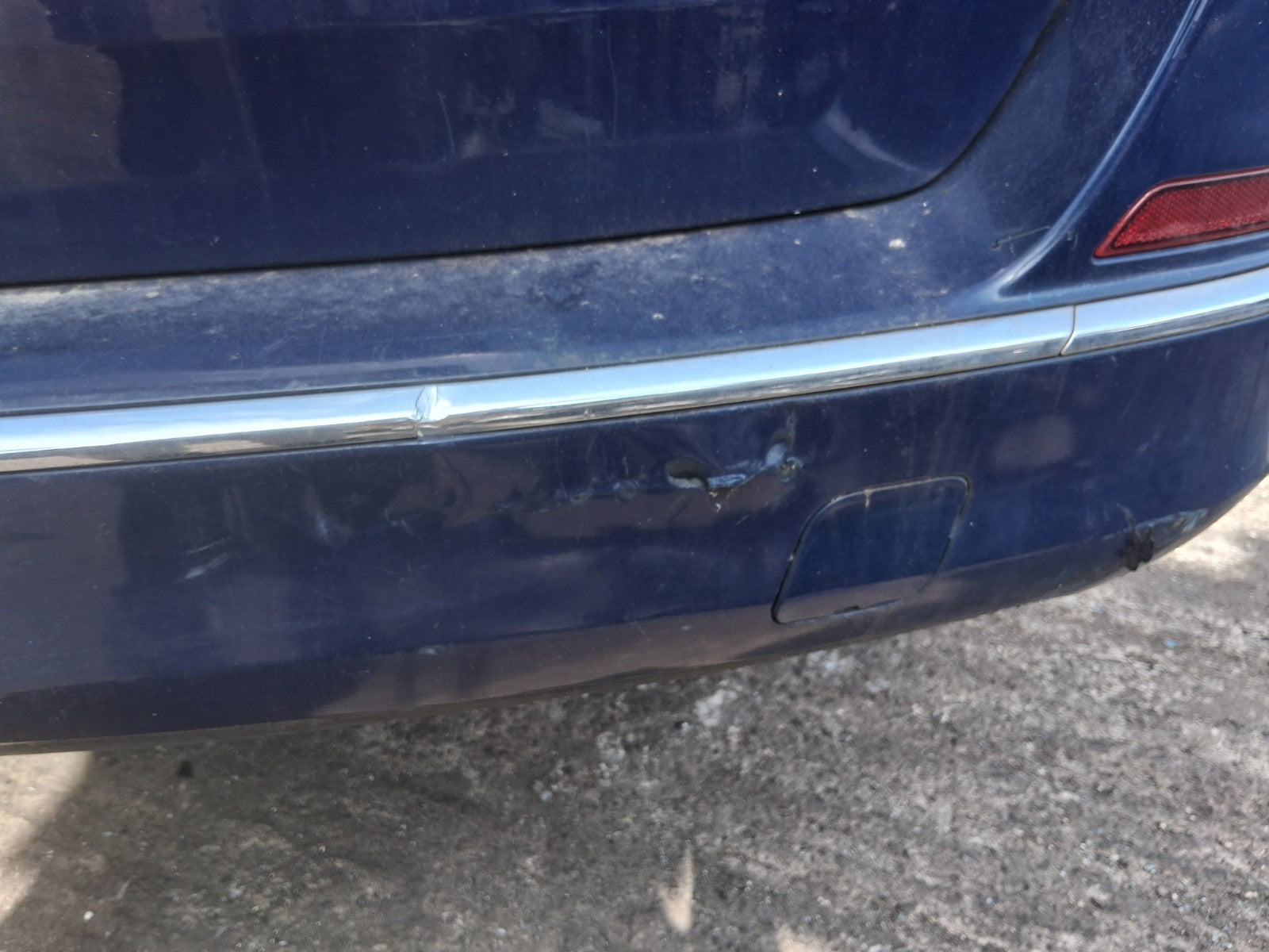 2013 VAUXHALL ASTRA J ESTATE REAR COMPLETE BUMPER BLUE