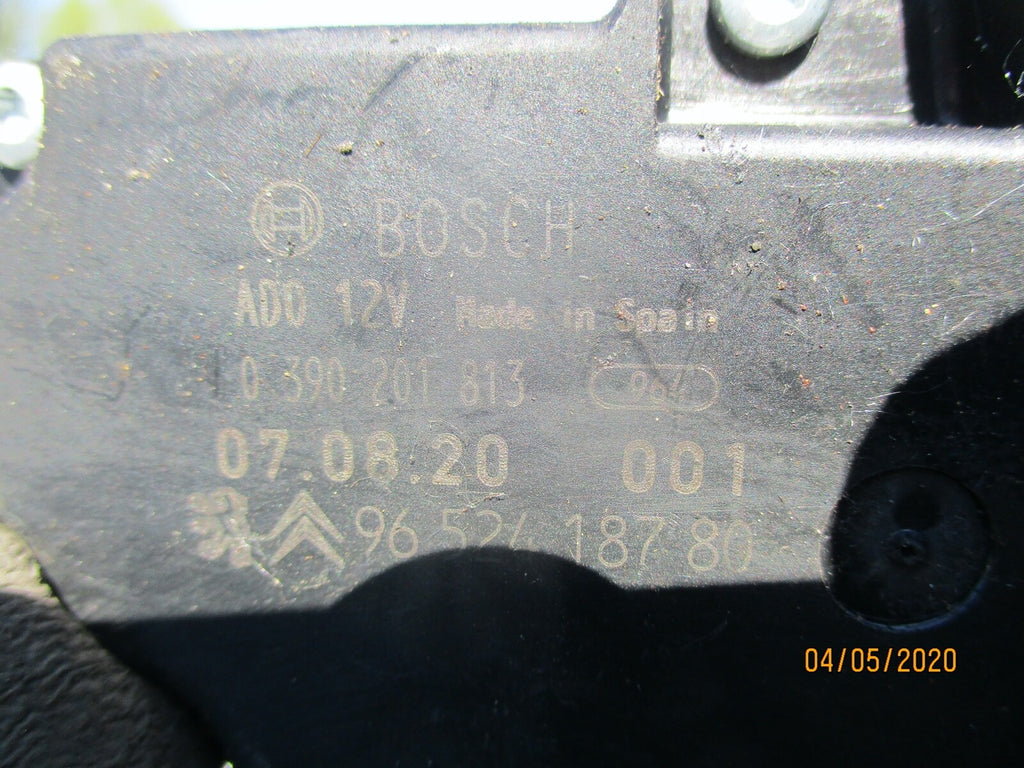 PEUGEOT 207 2007 REAR WINDSCREEN WIPER MOTOR 0390201813 9652418780
