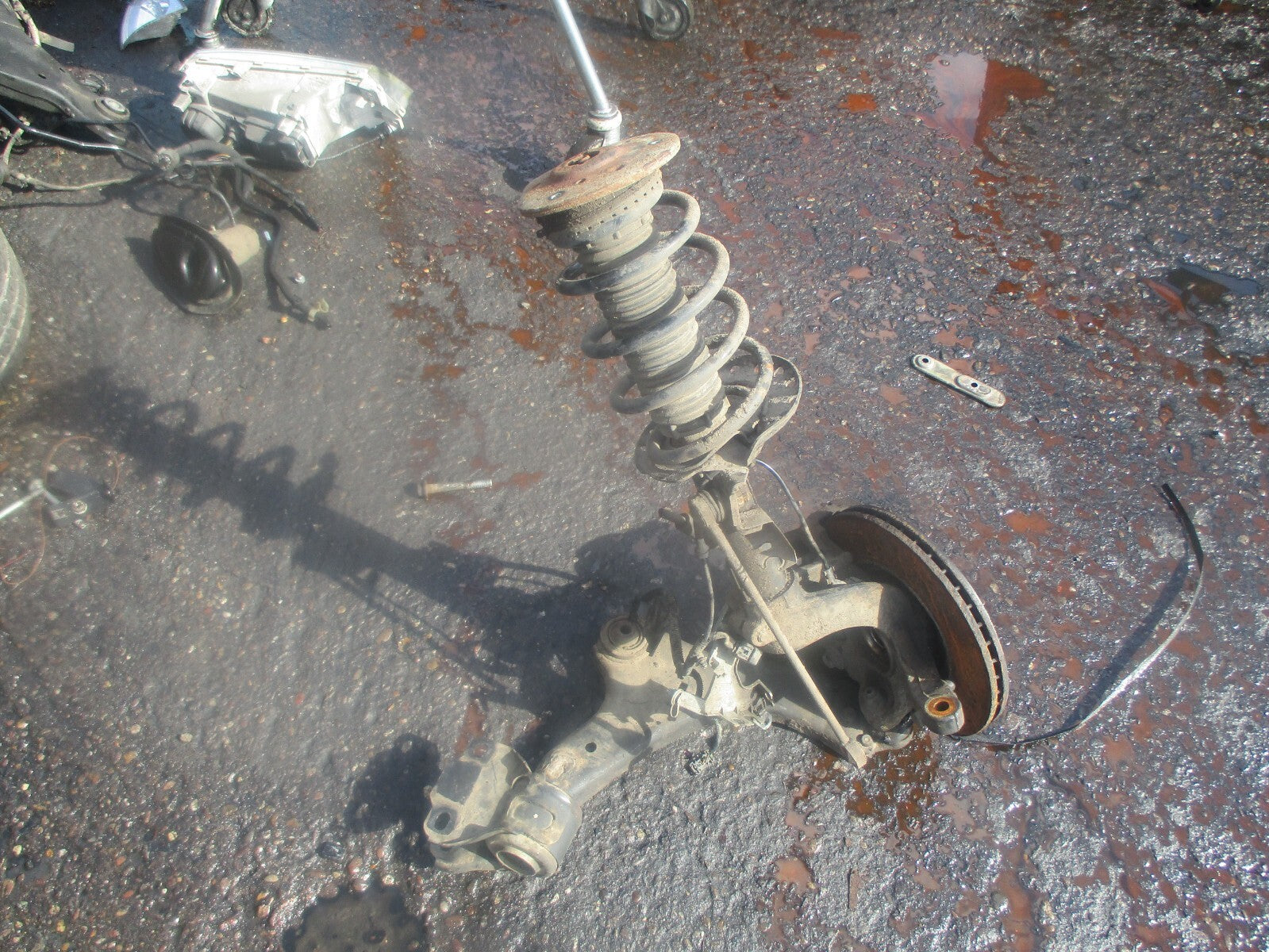 FORD MONDEO MK4 2014 2.0 DIESEL AUTO NSF PASSENGER FRONT LEG CALIPER SHOCK HUB