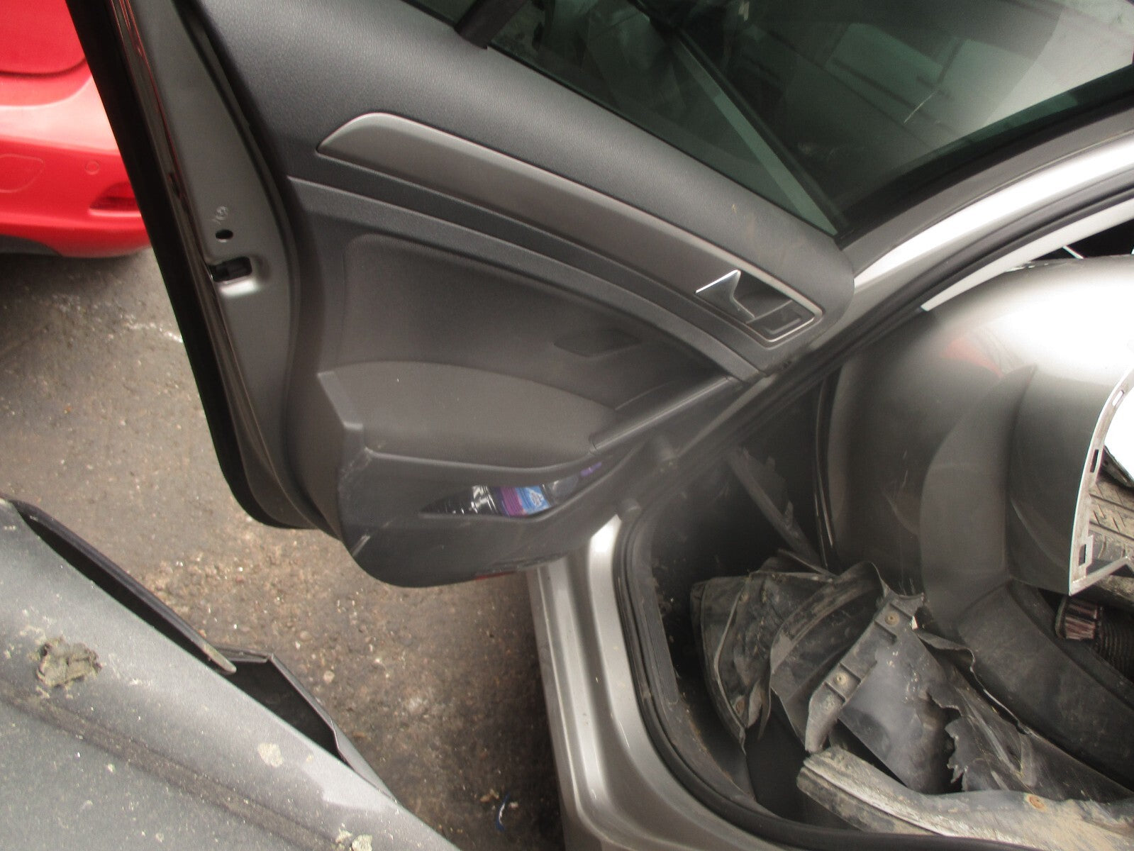 2014 VOLKSWAGEN GOLF MK7 NSF PASSENGER SIDE REAR LEFT DOOR CARD PANEL